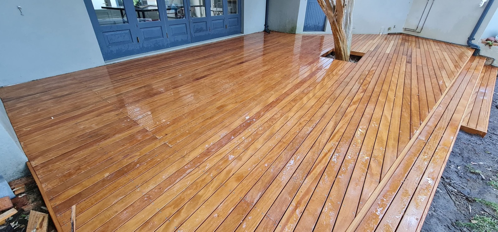 Garapa hardwood decking installation - Decks & Wood Engineering