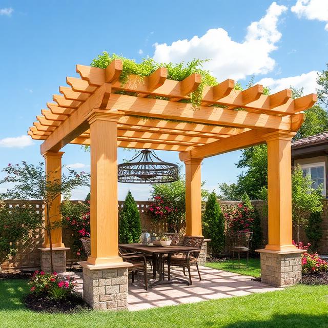 Architectural pergola construction in Cape Town by Decks & Wood Engineering
